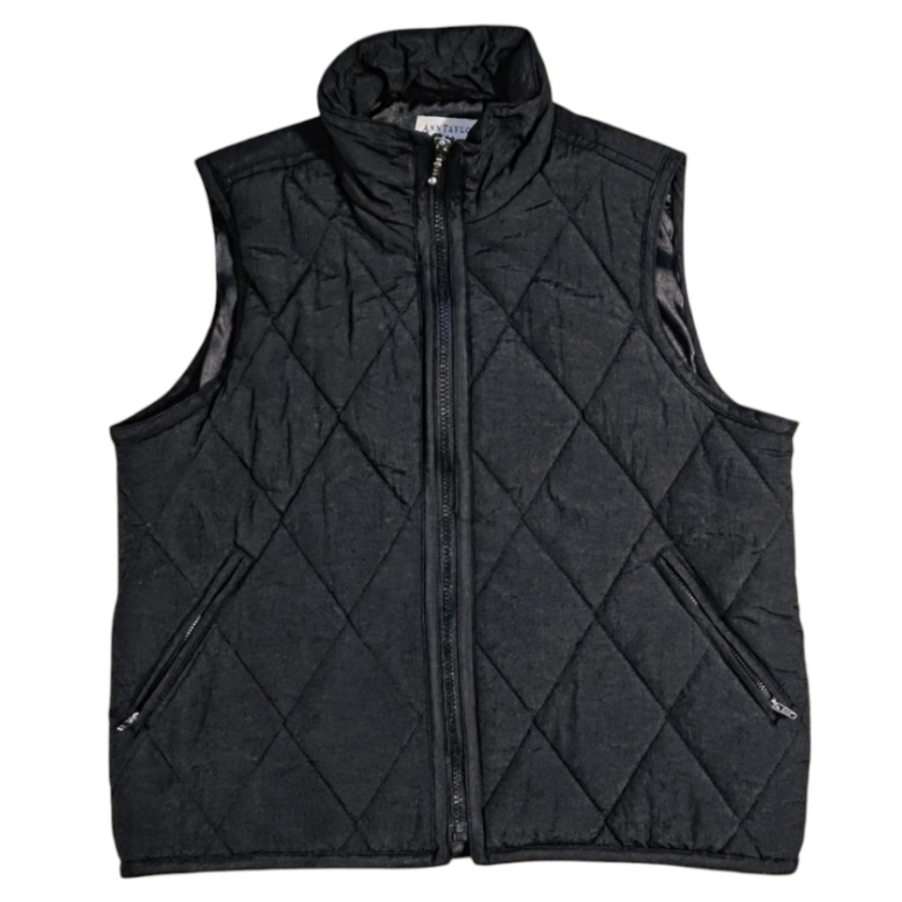 VTG Ann Taylor Quilted Puffer Vest Sz S